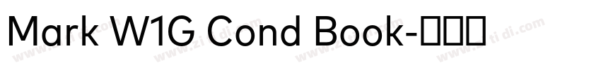 Mark W1G Cond Book字体转换 Mark W1G Cond Book字体转换